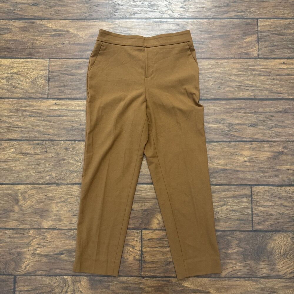 Banana Republic Hayden Pants Womens 2 Petite Brown Stretch Tapered Leg Outdoor
